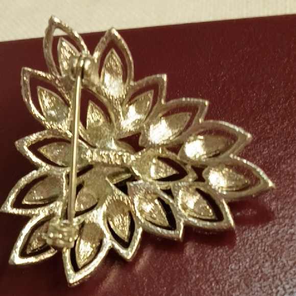 LISNER Brooch Silver-tone With Real Pearl, Signed, EUC - Picture 2 of 3